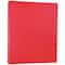 JAM Paper Red 8.5" x 11" Heavy-Weight Metallic Cardstock, 50 Sheets